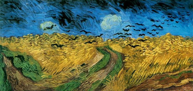 immagine Campo di grano con corvi